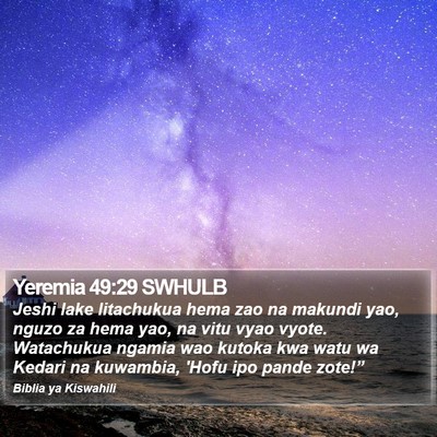 Yeremia 49:29 SWHULB Bible Verse Image