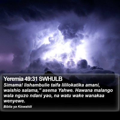 Yeremia 49:31 SWHULB Bible Verse Image
