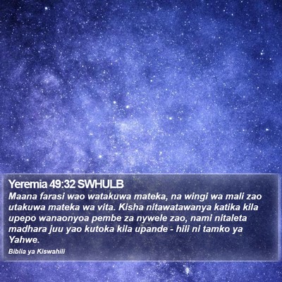 Yeremia 49:32 SWHULB Bible Verse Image