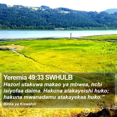 Yeremia 49:33 SWHULB Bible Verse Image