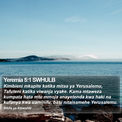 Yeremia 5:1 SWHULB Bible Verse Image