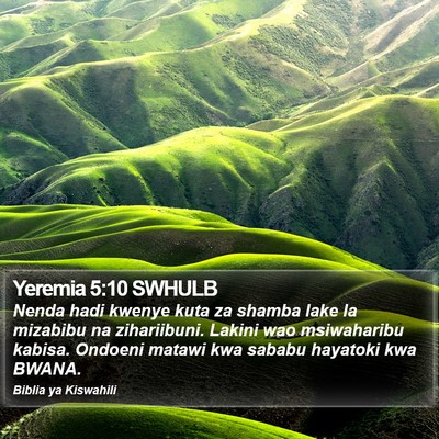 Yeremia 5:10 SWHULB Bible Verse Image