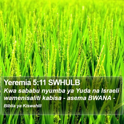 Yeremia 5:11 SWHULB Bible Verse Image