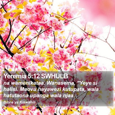 Yeremia 5:12 SWHULB Bible Verse Image