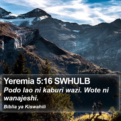 Yeremia 5:16 SWHULB Bible Verse Image