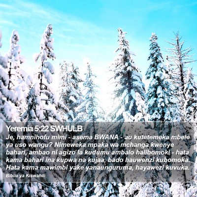 Yeremia 5:22 SWHULB Bible Verse Image