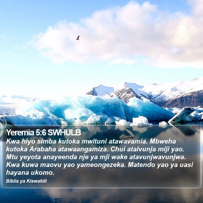 Yeremia 5:6 SWHULB Bible Verse Image