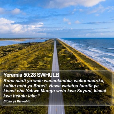 Yeremia 50:28 SWHULB Bible Verse Image