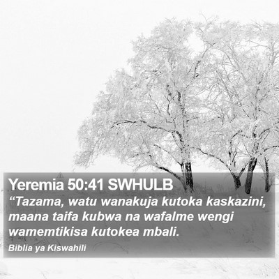 Yeremia 50:41 SWHULB Bible Verse Image