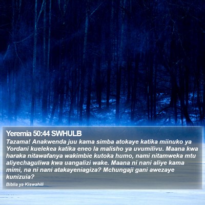 Yeremia 50:44 SWHULB Bible Verse Image