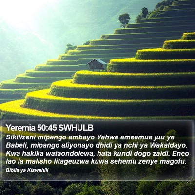 Yeremia 50:45 SWHULB Bible Verse Image