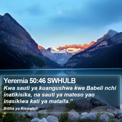 Yeremia 50:46 SWHULB Bible Verse Image