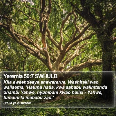 Yeremia 50:7 SWHULB Bible Verse Image