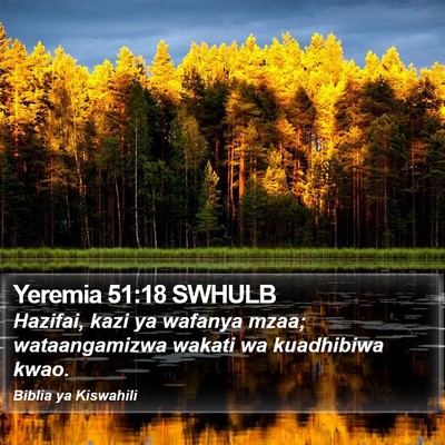 Yeremia 51:18 SWHULB Bible Verse Image