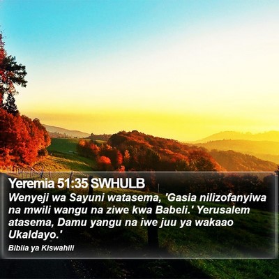 Yeremia 51:35 SWHULB Bible Verse Image