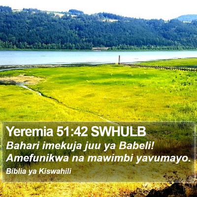 Yeremia 51:42 SWHULB Bible Verse Image