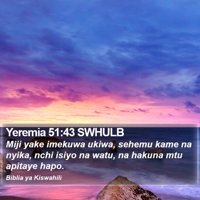 Yeremia 51:43 SWHULB Bible Verse Image