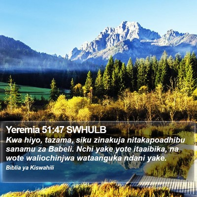 Yeremia 51:47 SWHULB Bible Verse Image