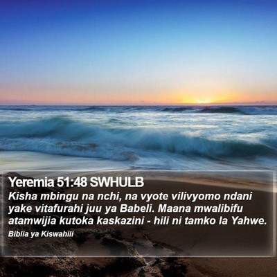 Yeremia 51:48 SWHULB Bible Verse Image
