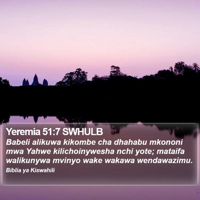 Yeremia 51:7 SWHULB Bible Verse Image