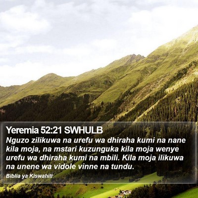 Yeremia 52:21 SWHULB Bible Verse Image