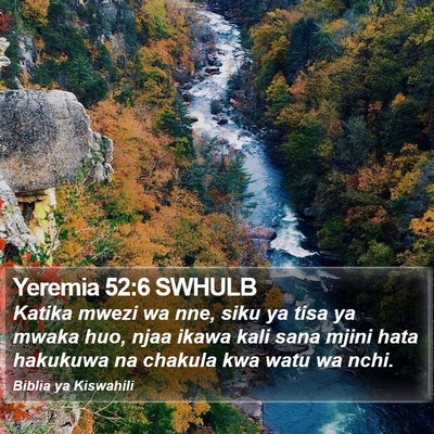 Yeremia 52:6 SWHULB Bible Verse Image