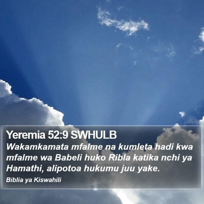 Yeremia 52:9 SWHULB Bible Verse Image