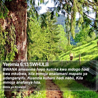 Yeremia 6:13 SWHULB Bible Verse Image