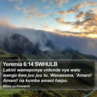 Yeremia 6:14 SWHULB Bible Verse Image