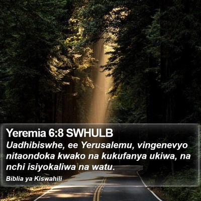 Yeremia 6:8 SWHULB Bible Verse Image