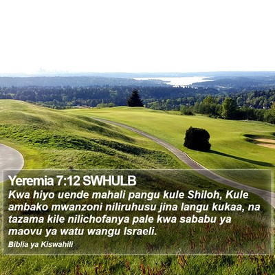 Yeremia 7:12 SWHULB Bible Verse Image
