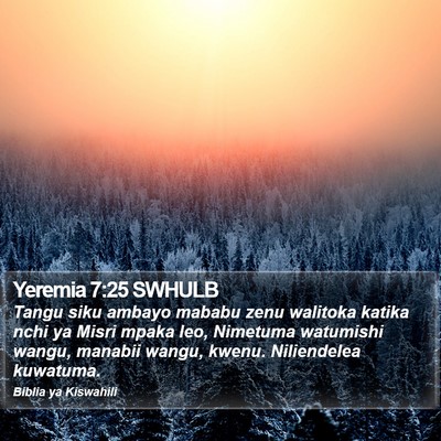 Yeremia 7:25 SWHULB Bible Verse Image