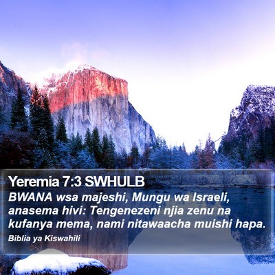Yeremia 7:3 SWHULB Bible Verse Image