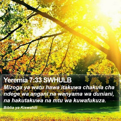 Yeremia 7:33 SWHULB Bible Verse Image
