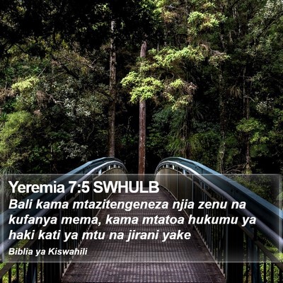 Yeremia 7:5 SWHULB Bible Verse Image