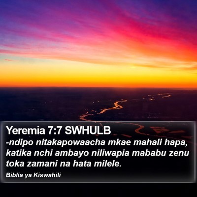 Yeremia 7:7 SWHULB Bible Verse Image