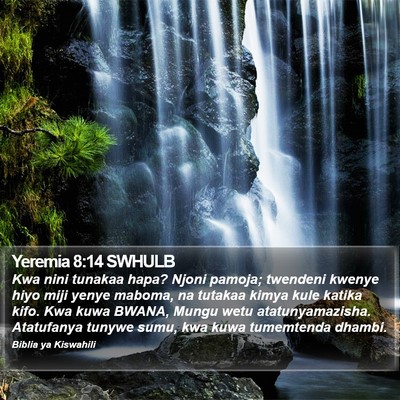 Yeremia 8:14 SWHULB Bible Verse Image