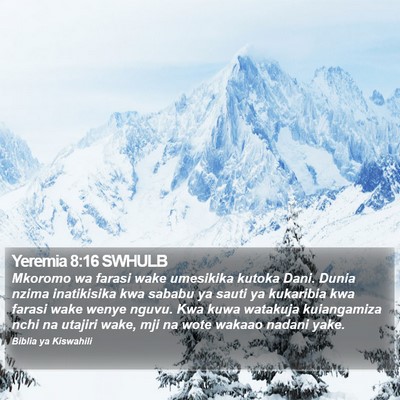 Yeremia 8:16 SWHULB Bible Verse Image