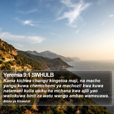 Yeremia 9:1 SWHULB Bible Verse Image
