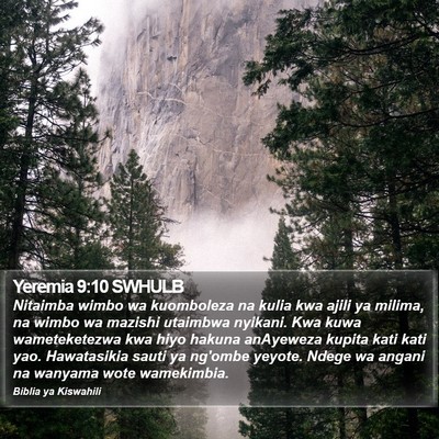 Yeremia 9:10 SWHULB Bible Verse Image