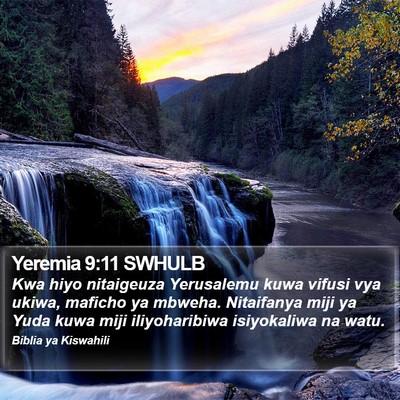 Yeremia 9:11 SWHULB Bible Verse Image