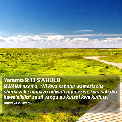 Yeremia 9:13 SWHULB Bible Verse Image