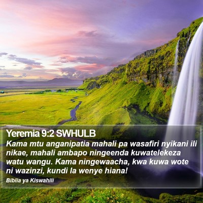 Yeremia 9:2 SWHULB Bible Verse Image