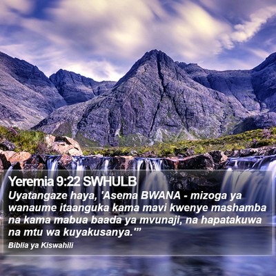 Yeremia 9:22 SWHULB Bible Verse Image