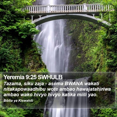 Yeremia 9:25 SWHULB Bible Verse Image