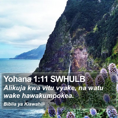 Yohana 1:11 SWHULB Bible Verse Image