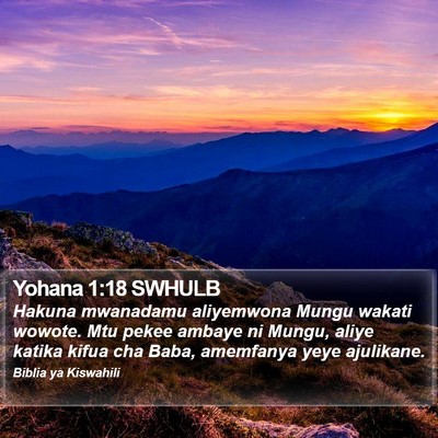 Yohana 1:18 SWHULB Bible Verse Image