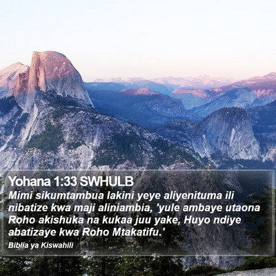 Yohana 1:33 SWHULB Bible Verse Image