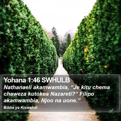 Yohana 1:46 SWHULB Bible Verse Image