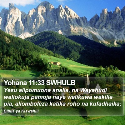 Yohana 11:33 SWHULB Bible Verse Image